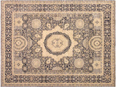 handmade Geometric Mamluk Tan Black Hand Knotted RECTANGLE 100% WOOL area rug 8x10
